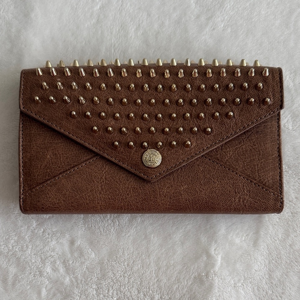 Rebecca Minkoff Gold Studded Wallet On Chain